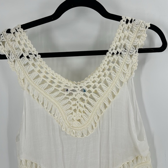 Selfie Couture gauze open knit swimsuit cover up bohemian vacation summer cruise - Picture 7 of 10